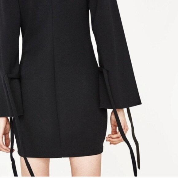 ZARA Classic Little Black Dress NWT M - Picture 3 of 7